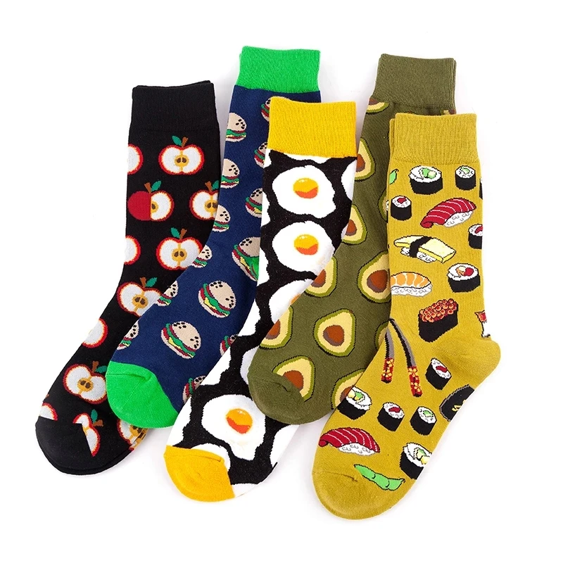 Носки Разноцветные забавные для мужчин и женщин 1 пара | Мужская одежда