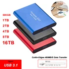 Жесткий диск 16 ТБ, 8 ТБ, 4 ТБ, 500 Гб, M.2 USB 3,1 SSD, портативный жесткий диск типа C, ударопрочный твердотельный диск из алюминиевого сплава