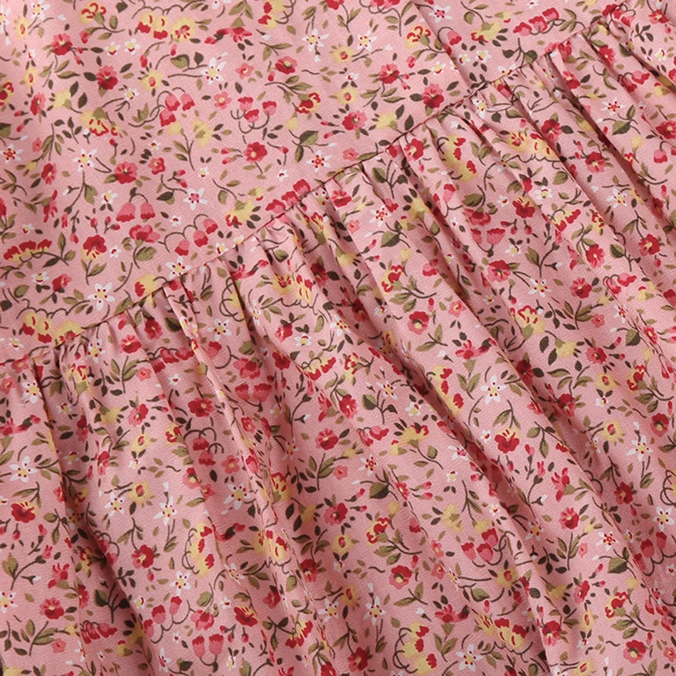 

2020 Summer Cute Toddler Kid Baby Girl Dress Pink Floral Party Princess Boho Pageant Clothes Dresses