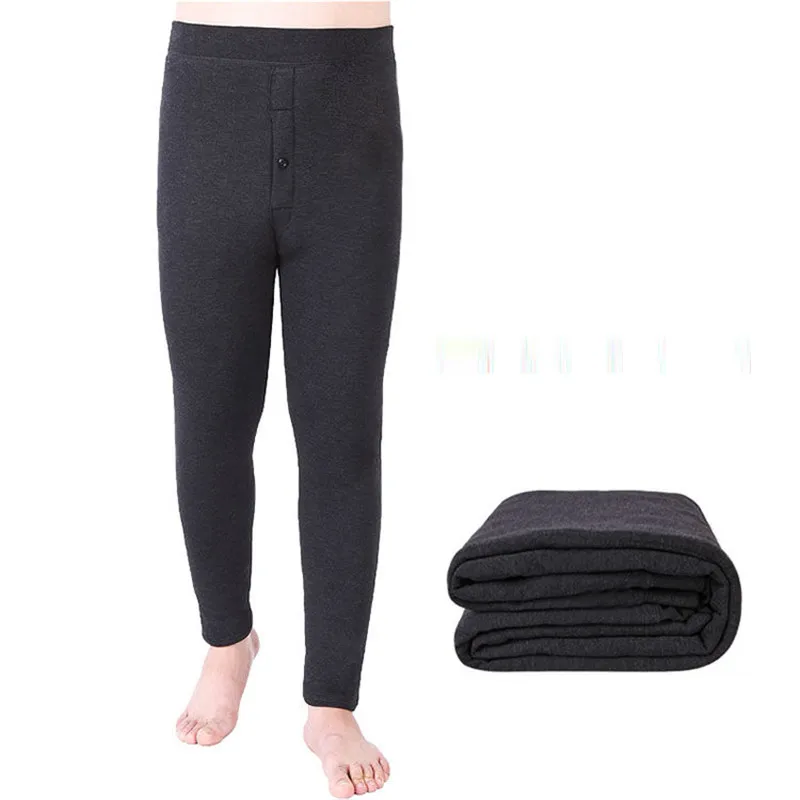 

Men's Warm Pants Winter Thermal Underwear Bottoms Mens Leggings Thermos Pants Male Warm Wool Cotton Thicken Underwear Trousers