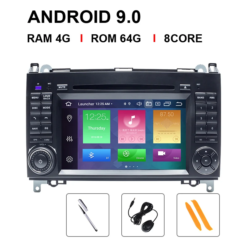 8 Core 64 ROM Ips 2 din автомобильный DVD Multimeida для Mercedes Benz B200 A B класс спринтер W906 W169 W245 Viano Vito W639 b170 радио gps навигация - Цвет: 8 Core 64 ROM