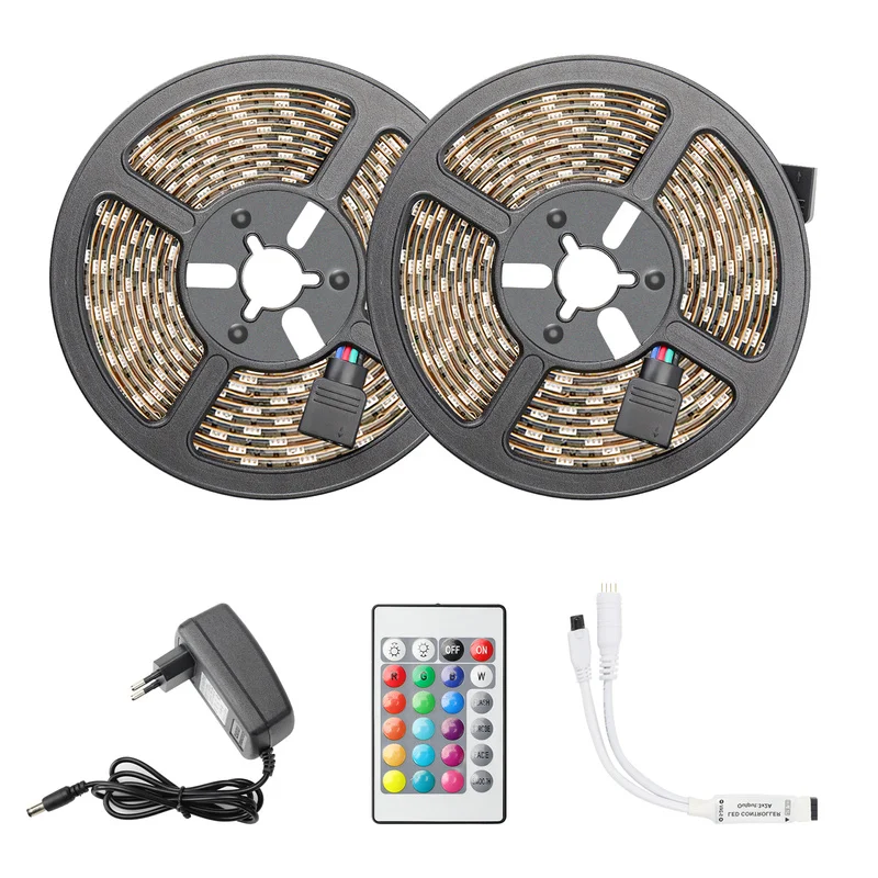 

LED Strip Lights 20M RGB TV Backlight 5050 SMD Flexible Ribbon Waterproof RGB LED Light 5M 10M Tape Diode DC 12V Control Lamp