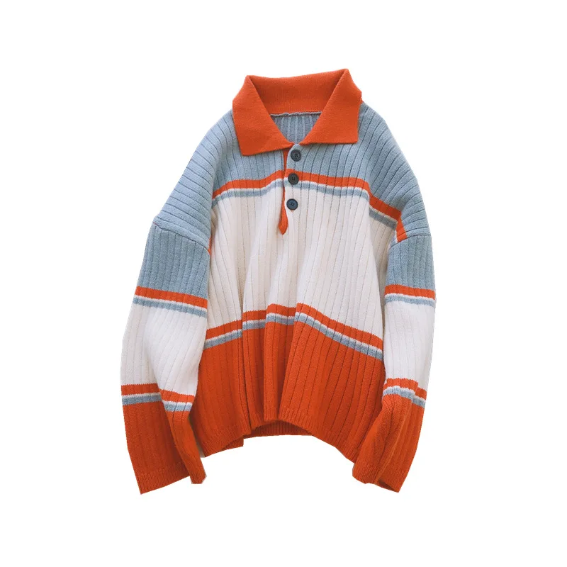 

EBAIHUI Stripped Women Sweater 2020 Spring Autumn Casual Loose Sueter Mujer Knitted Sweet Fashion Pullover L1327
