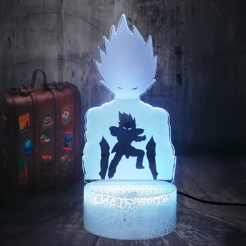 3d лампа Dragon Ball Z Goku фигурка ночник для детей украшения спальни USB Сенсорный пульт
