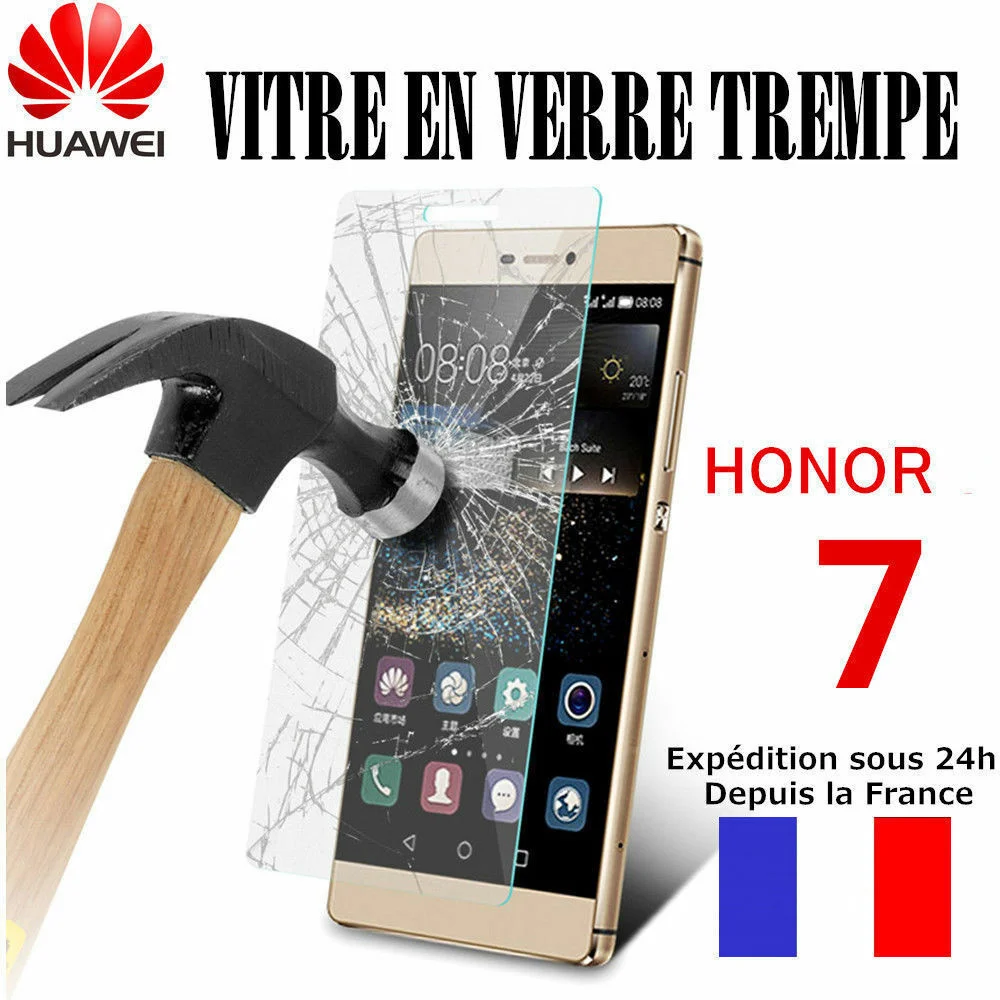 

vitre protection en verre tremp film de protecteur d'cran For Huawei Honor 7 /Plus