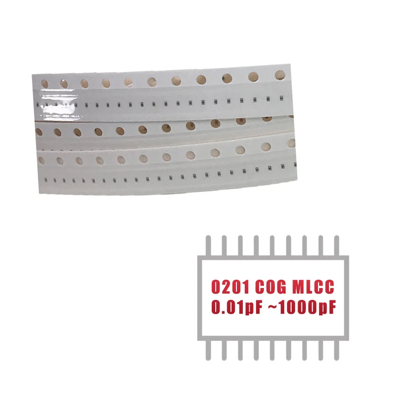 

MY GROUP 100PCS 0201 COG (C0G) SMD 25V 0.1PF~1000PF MLCC Monolithic Chip Multilayer Ceramic Capacitor in Stock