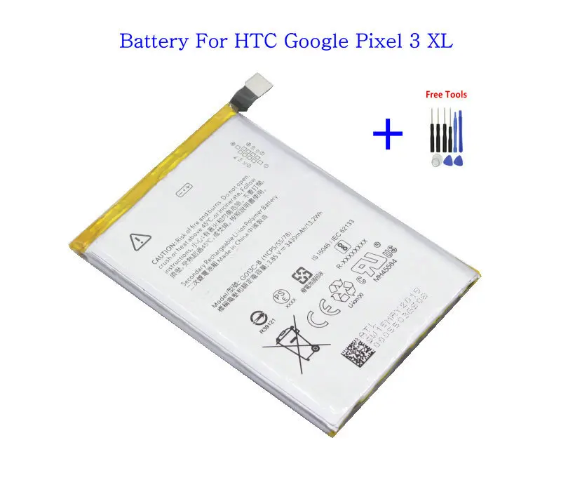 1x3430 мАч/13.20Wh G013C B / Go13C C1 запасная часть телефона Батарея для HTC Google Pixel 3 XL 3XL
