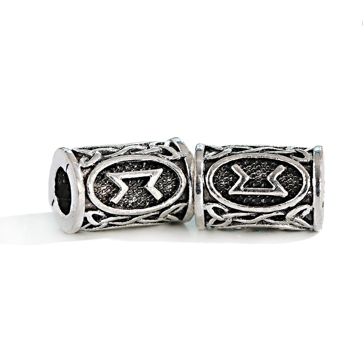 5pcs Designs Viking Runes Set Loose Beads Spacer Fit Beards or Hair TIWAZ TYR Sol rune Odal Futhark Rune DIY Jewelry - купить по