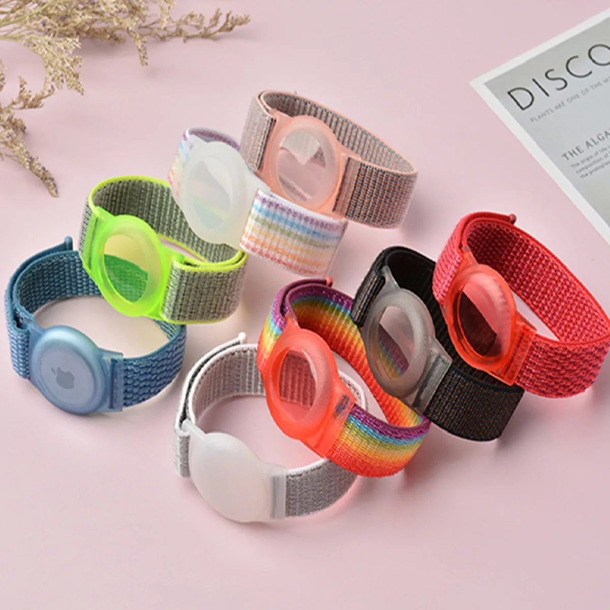 Детские ремешки на запястье для Apple airтеги нейлоновый чехол липучке аксессуары