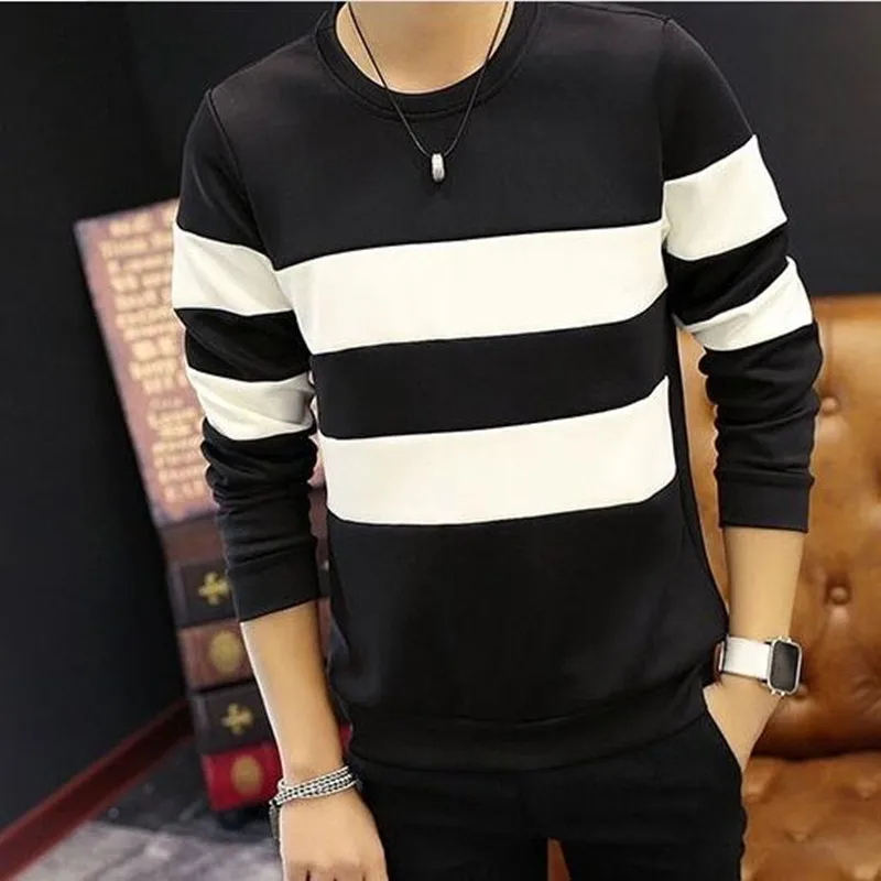 Мужская теплая куртка черно-белая простроченная простая Молодежная флисовая