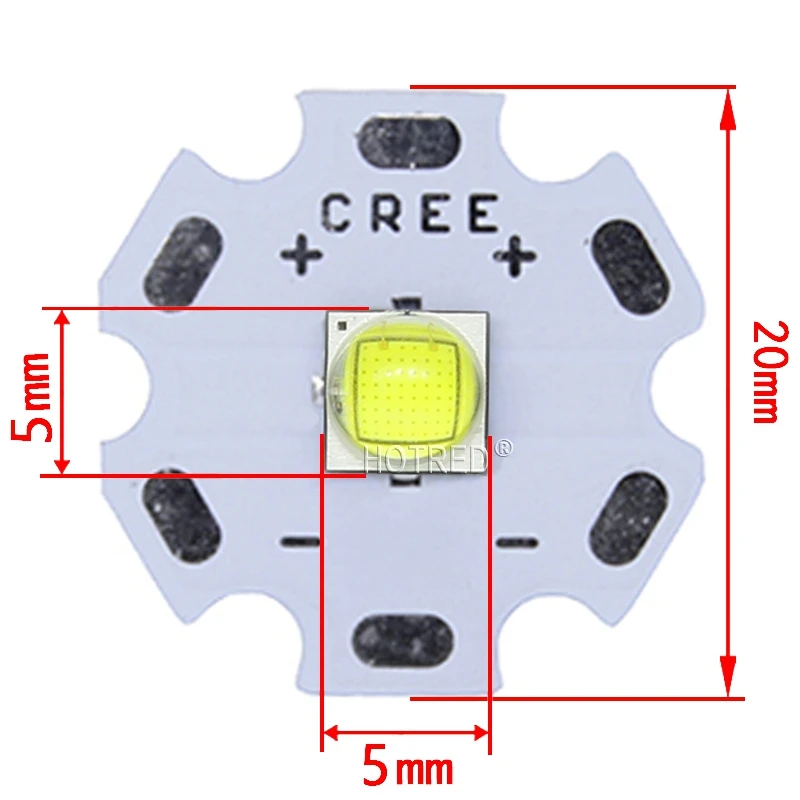 Cree XLamp XM L2 XML2 T6 SMD5050 10 Вт холодный белый светодиод высокой мощности 6500K 80mil Диод для