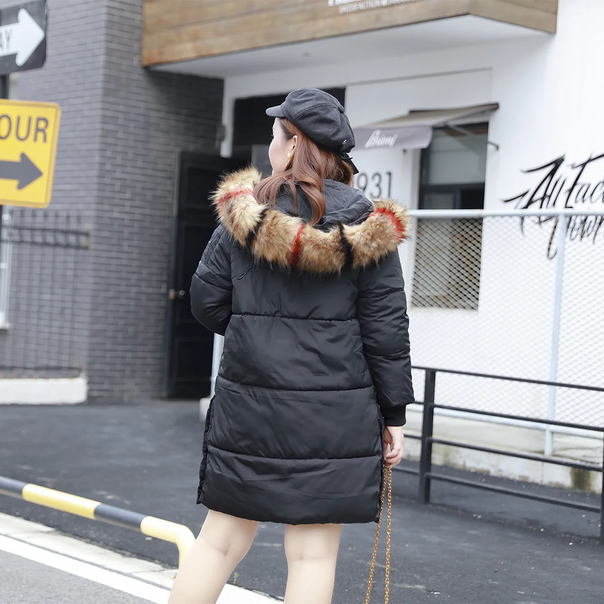 Парки с большим меховым воротником размера плюс 2019 зимняя куртка женские пальто
