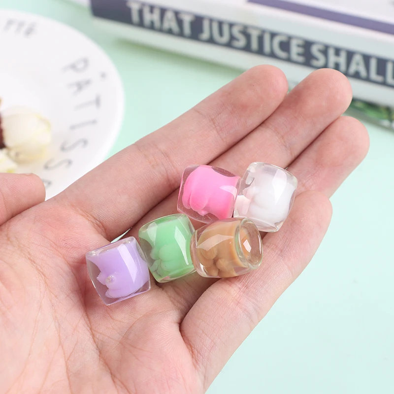 

1/5/10Pcs Dollhouse Lovely Miniature Wine Bottles Pretend Play Toy Dolls Kitchen Room Food Drink Accessories Kitchen Toy