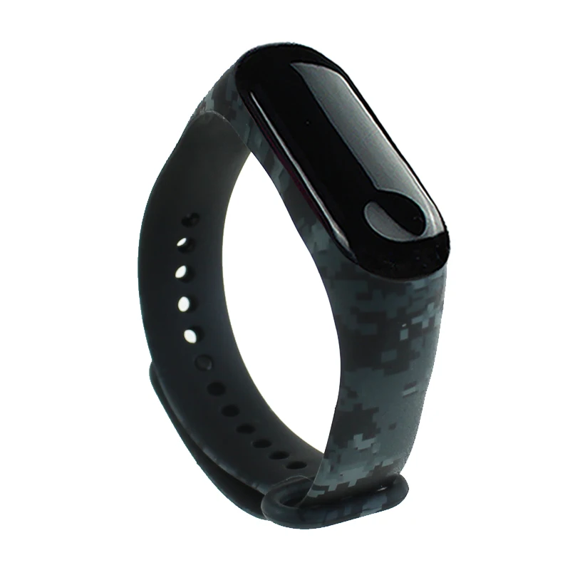 M Для mi Band 3 4 ремешок на запястье для Xiao mi band 3 силиконовый для mi band 3 4 аксессуары многоцветный mi 3 сменный ремешок - Цвет: M