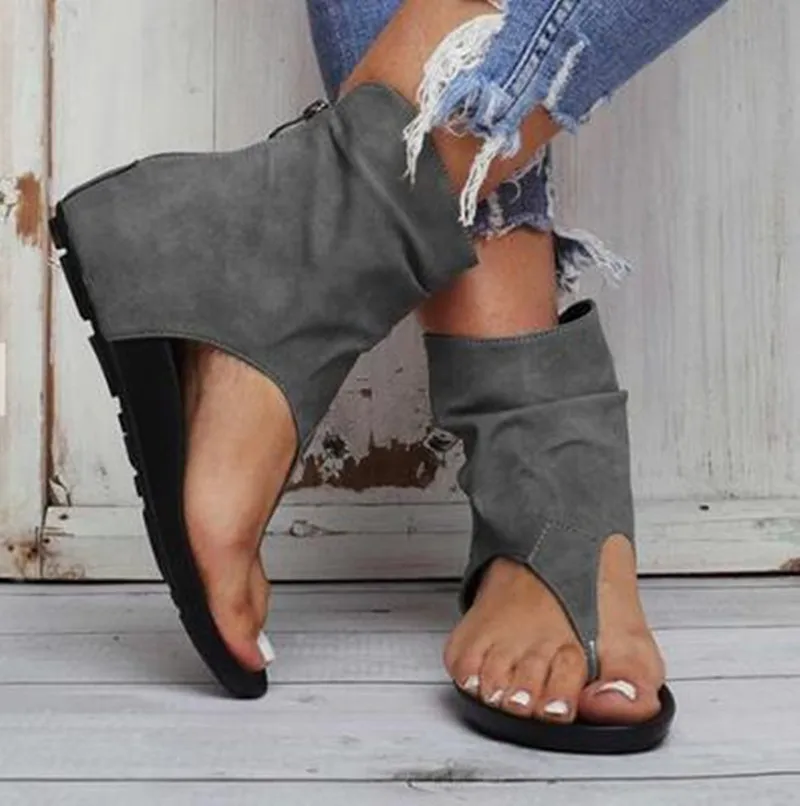 2021 Новинка Сезон лето Женские сандалии Модные вьетнамки на молнии Повседневная