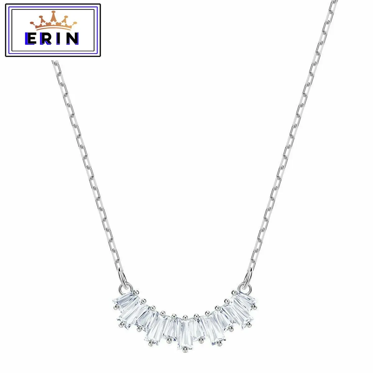 

ERIN High quality SWA white sunshine petal Necklace r Charm Pendant Necklace