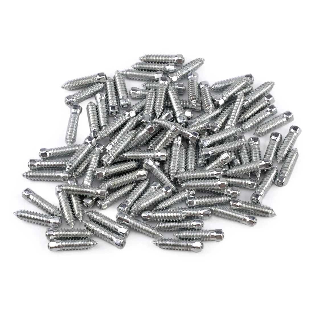 

100Pcs Car Motorcycle Tungsten Carbide Tires 25x6mm Screw Snow Spikes Wheel Chains Studs