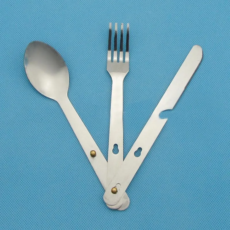 

Spoon Steel Eating tool Set Outdoor Utensil Cutlery Stainless Camping Fork Repro Quality Camping Army Cooking Camping Spoon Eati