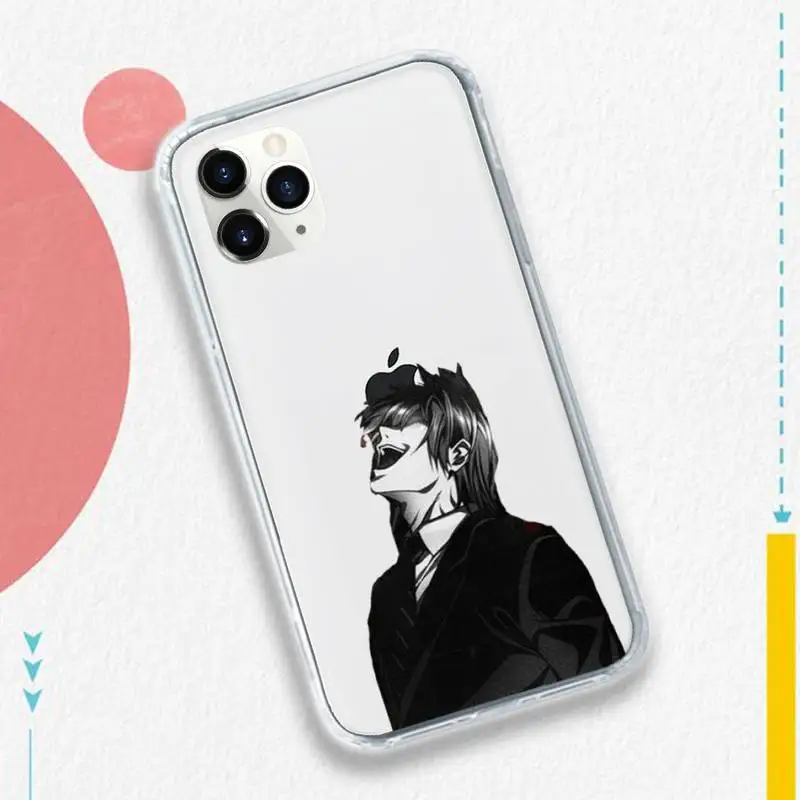 

death note rem and misa anime Phone Case Transparent soft For iphone 5 5s 5c se 6 6s 7 8 11 12 plus mini x xs xr pro max