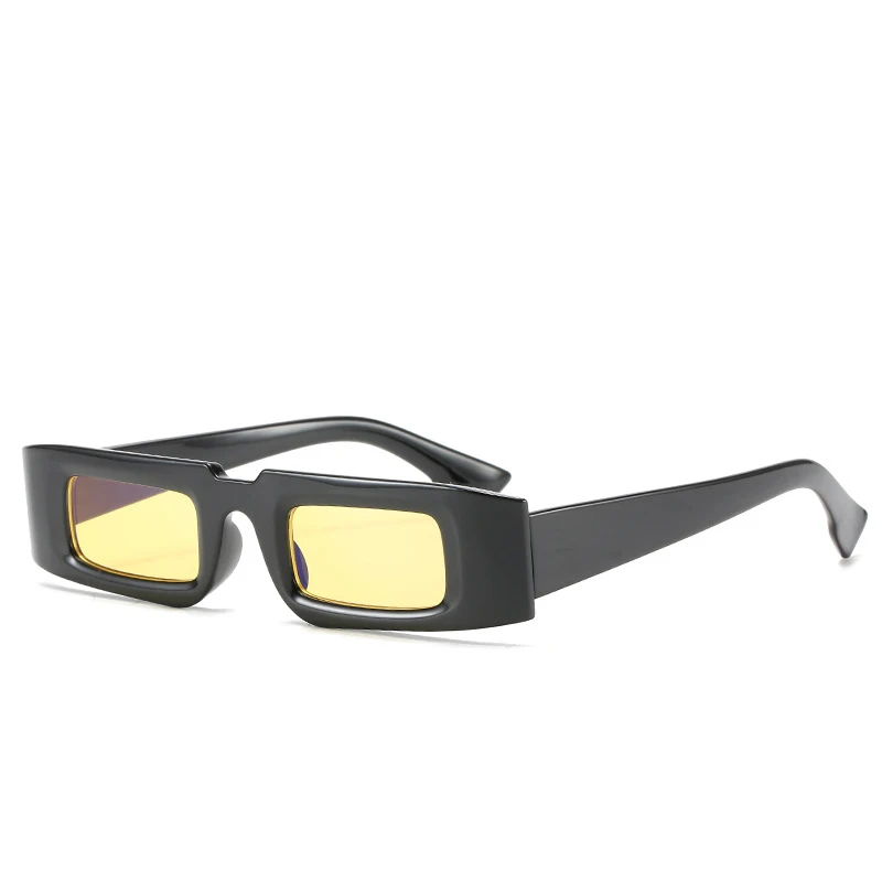 

Vintage Rectangle Colorful Sunglasses Small Narrow Square Eye Wear Women Men Brand Design Glasses Shades Oculos De Sol