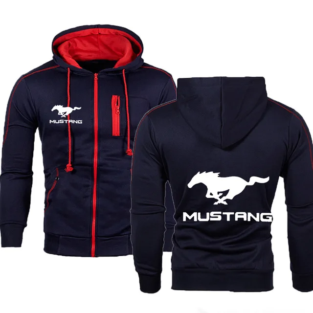 

2021 New Spring Autumn Fashion Men Hoodie Mustang Logo Print High Quality Cotton Sweatshir 6 Colors S-3XL 58