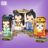 new loz building blocks anime figures for girls boys gifts chinese action figure bricks creator characters kids educational toys