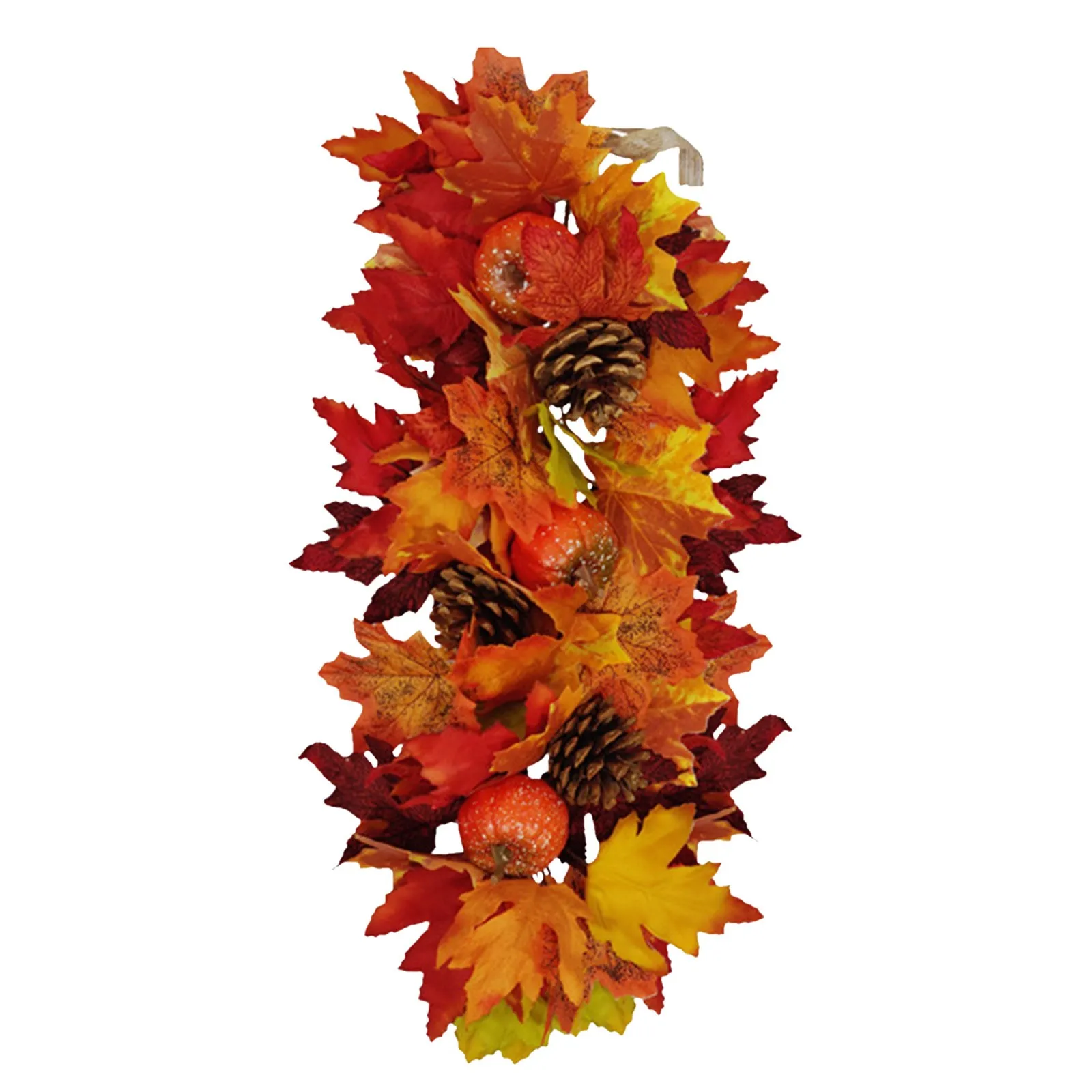 Искусственный Рождественский венок из клена листья ротанга висячие ветки для