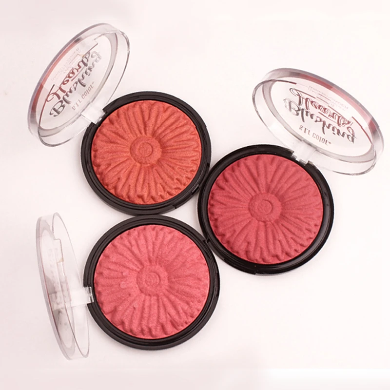 Румяна Палитра контроль жирности красное лицо Оранжевый Розовый Шиммер пудра для выпечки корейский