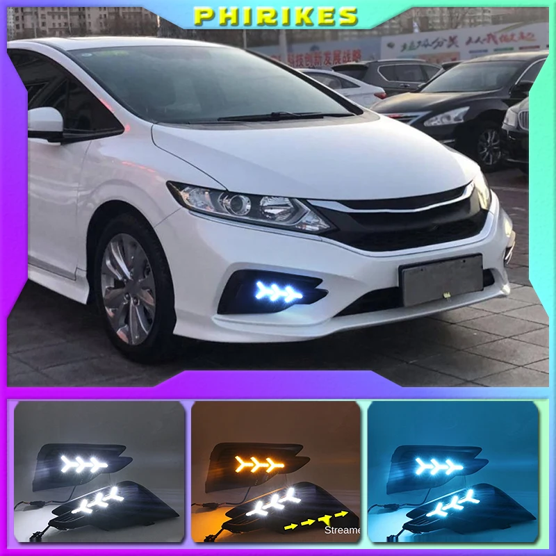 Светодиодные дневные ходовые огни для Honda Jade 2017-2018 реле поворота