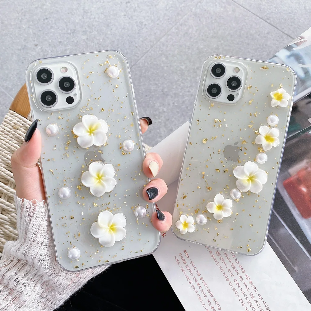 

For Apple iPhone 11 Case Flower Clear Soft Silicone Phone Case For iPhone 12 Pro XS Max X XR SE 2020 12 Mini 8 7 6s Plus Cover