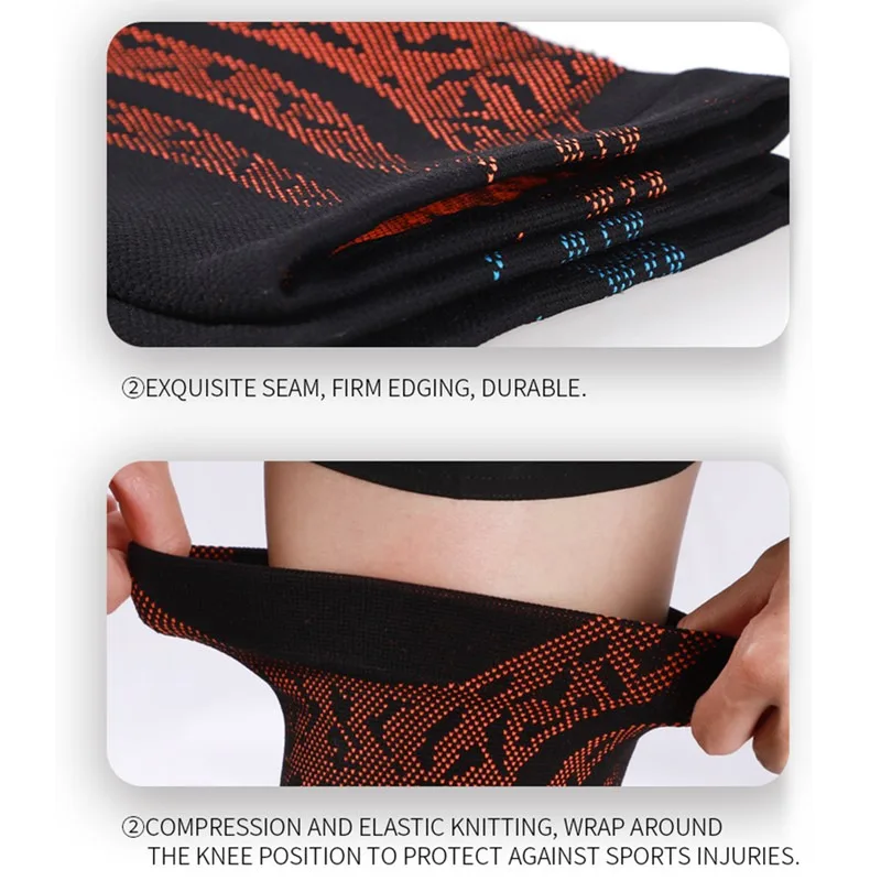 Компрессионный наколенник нейлоновый для тренировок артрита тяжелой атлетики