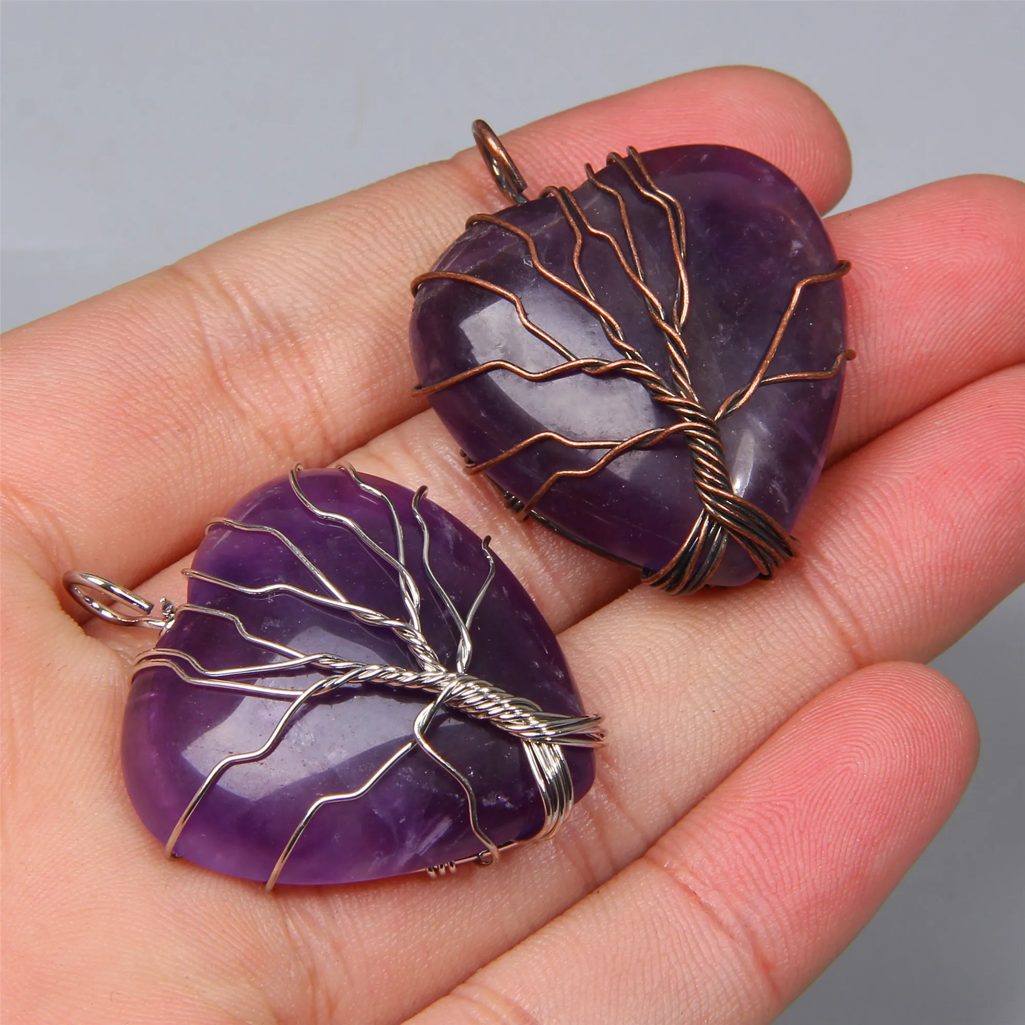 1 шт. подвеска в виде дерева жизни из натурального металла и меди|Подвески| |