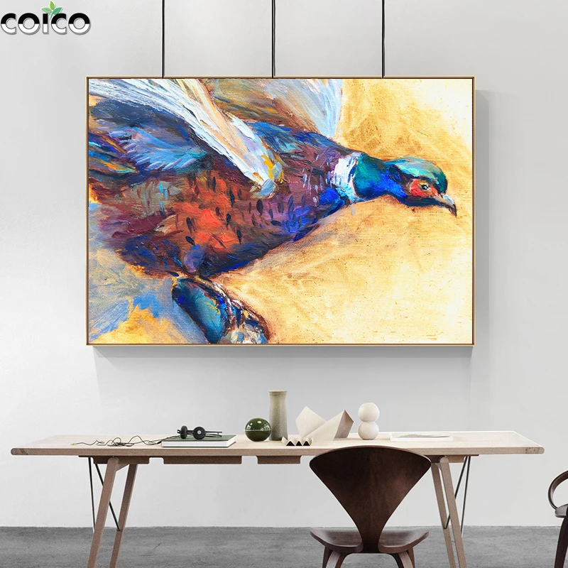 

Horse Deer Butterfly Eagle Abstract Canvas Print Oil Painting Living Room Posters Nordic Modern Animal Wall Home Decor Picture