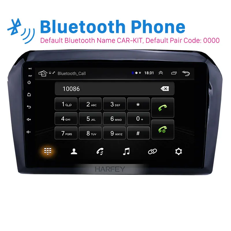 Harfey 9 дюймов для 2013 2014-2017 VW Volkswagen Jetta Android 8 1 головное устройство Автомобильное GPS