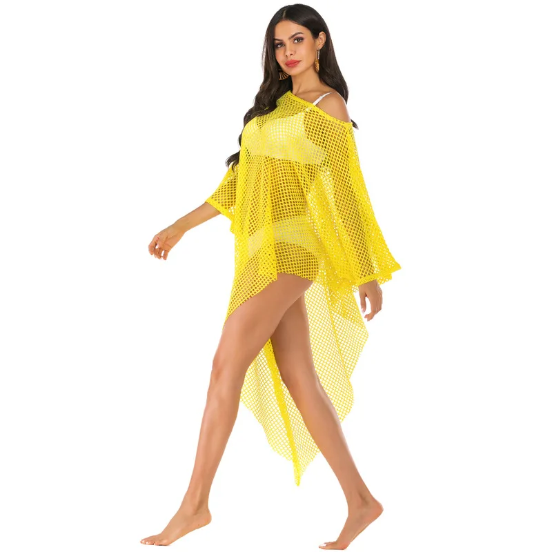 Женская Пляжная накидка парео пляжная одежда саронг туника для прогулок Salida De Playa