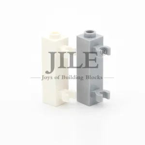 Moc модифицированный кирпич 1x1x3 с 2 зажимами, вертикальные 60583, сделай сам, развивающие строительные блоки, кирпичи, классические наборы, совместимые части сборки