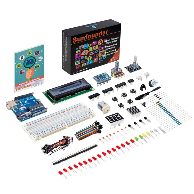 Супер стартовый набор SunFounder Project для Arduino UNO R3 электронный Diy Набор с инструкциями