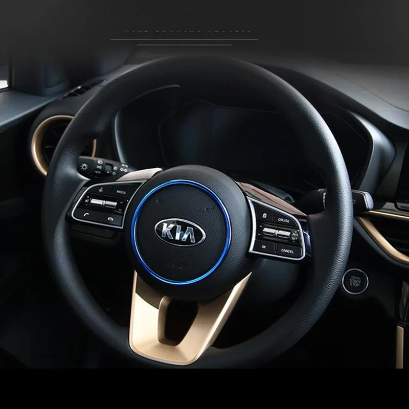 Автомобильное рулевое колесо маркировочное кольцо логотип отделка для Kia K3 Cerato