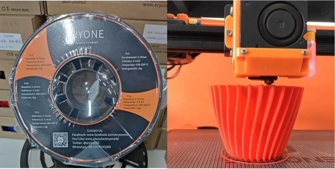 ERYONE Standard PLA Filament 1kg 1.75mm High Quality Filament 3D PLA Low Shrinkage Consumable For 3D Printer