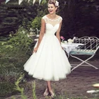 Женское свадебное платье It's yiiya, Белое Облегающее Платье до середины икры с вырезом на лето 2020