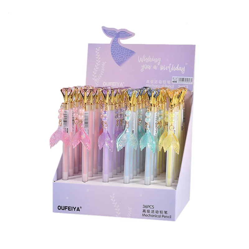 

Ручка автоматическая с подвеской «русалка», 0,5/0,7 мм, 36 шт./лот