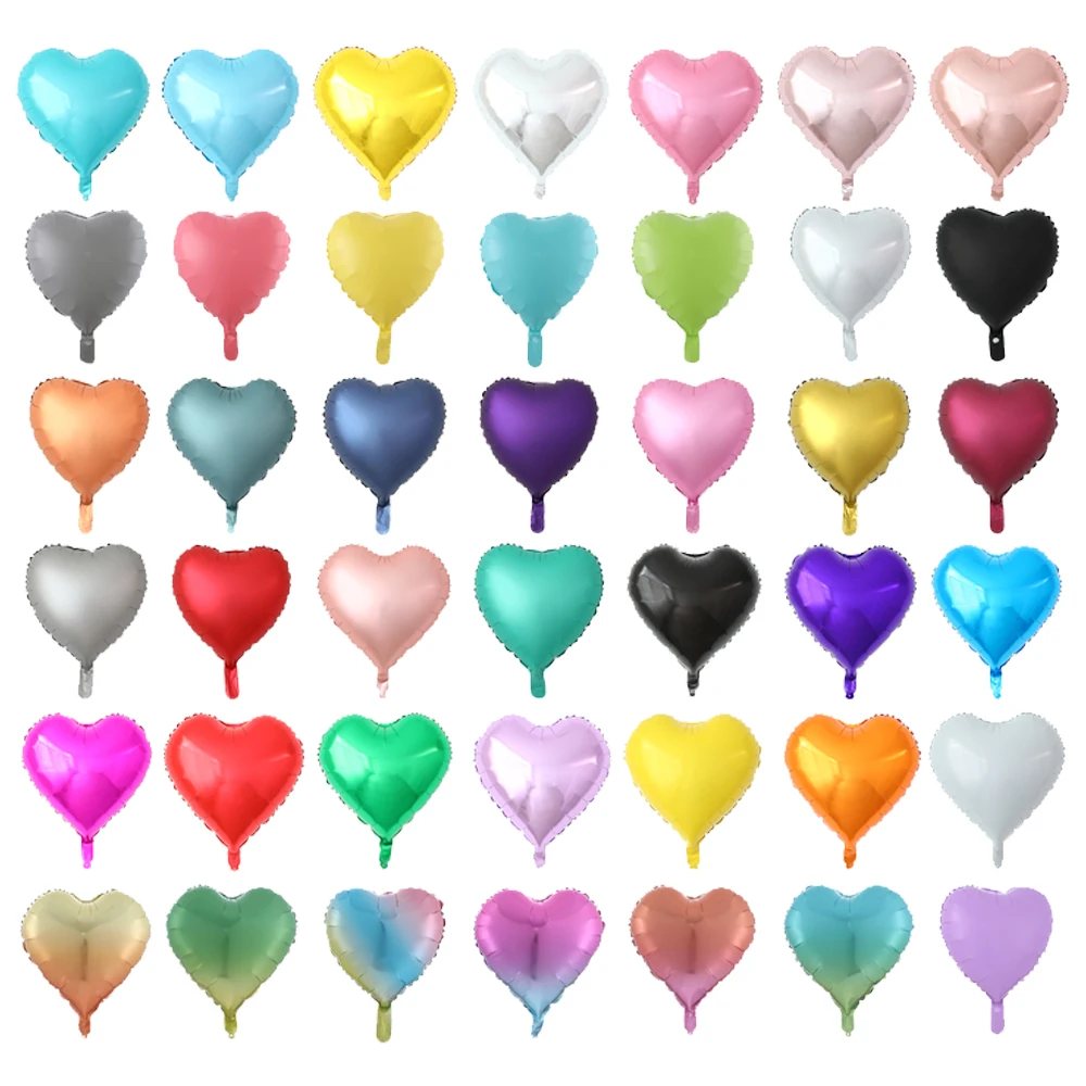 Шары воздушные 18 дюймов в форме сердца и звезд 10 шт.|Воздушные шары аксессуары| |