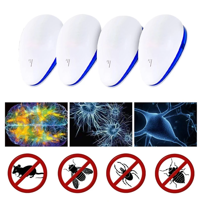 4 шт. бытовой многофункциональный вредитель отклонить ультразвуковой