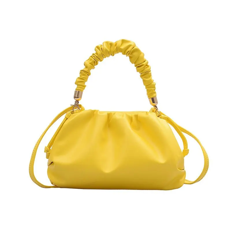 

Summer Women Fashion Pleated Handle Handbag Designer 2021 New Cloud Leather Crossbody Shoulder Bag Ladies Clutch Purses Hot Sell