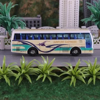 high quality bus model mini plastic classic minibus car desktop decor kids collectible toy