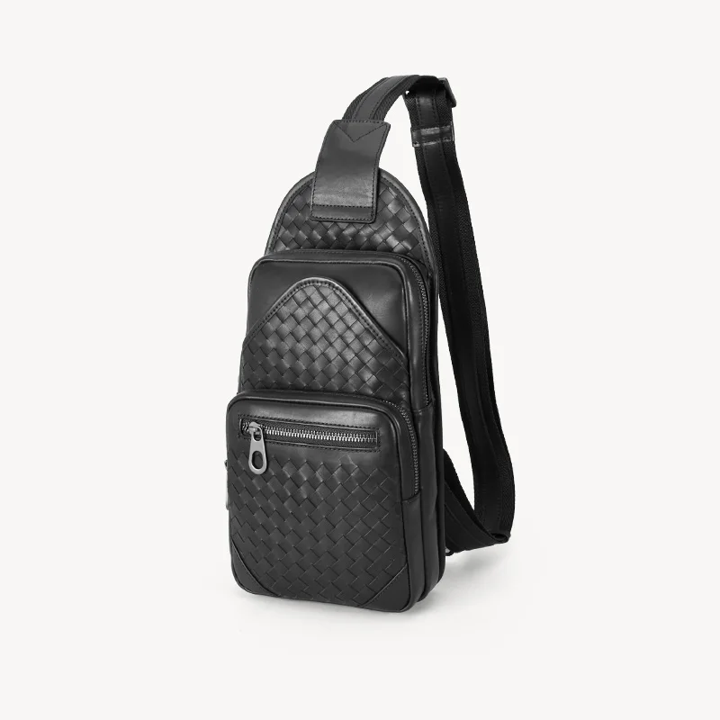 Новинка нагрудная сумка унисекс 100% из бычьей кожи вместительная повседневная