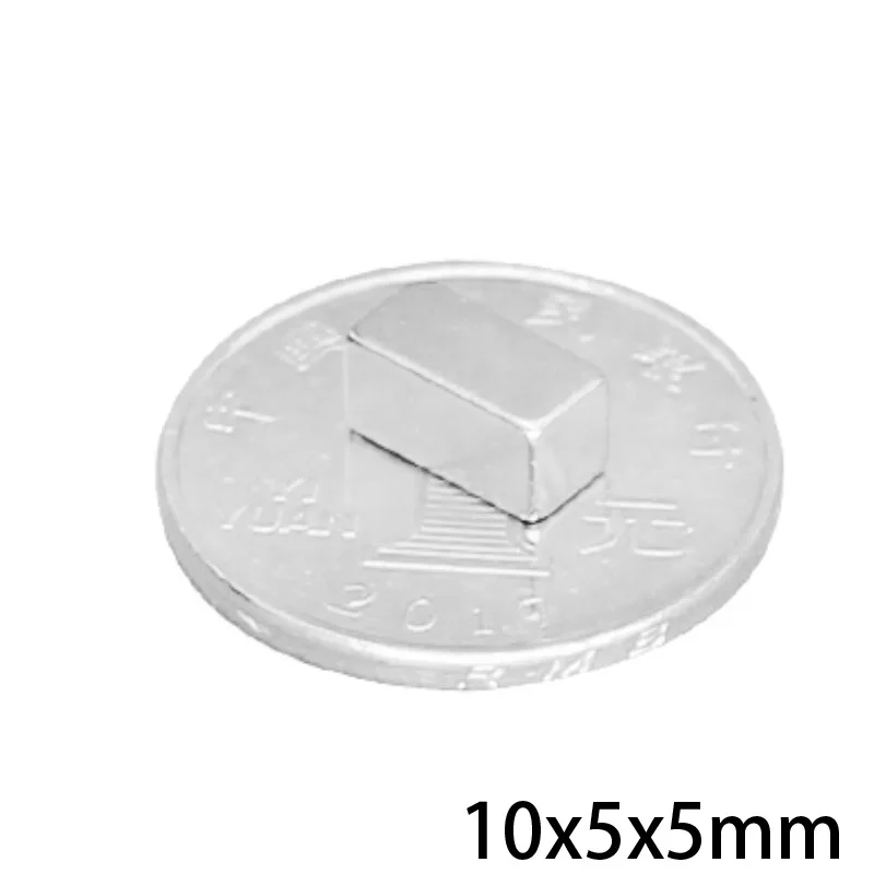 50 ~ 500 шт. 10x5x5 мм квадрат супер сильные магниты 10x5 ветровой турбины генератор
