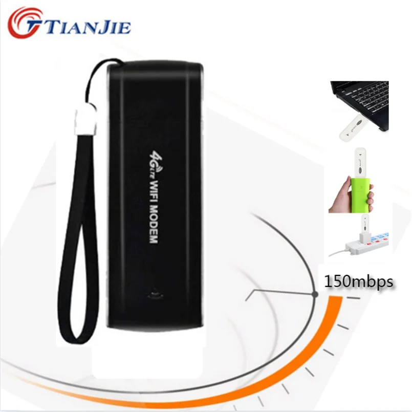 Wi Fi роутер TIANJIE 4G/LTE USB модем ключ разблокированная карманная точка доступа к сети