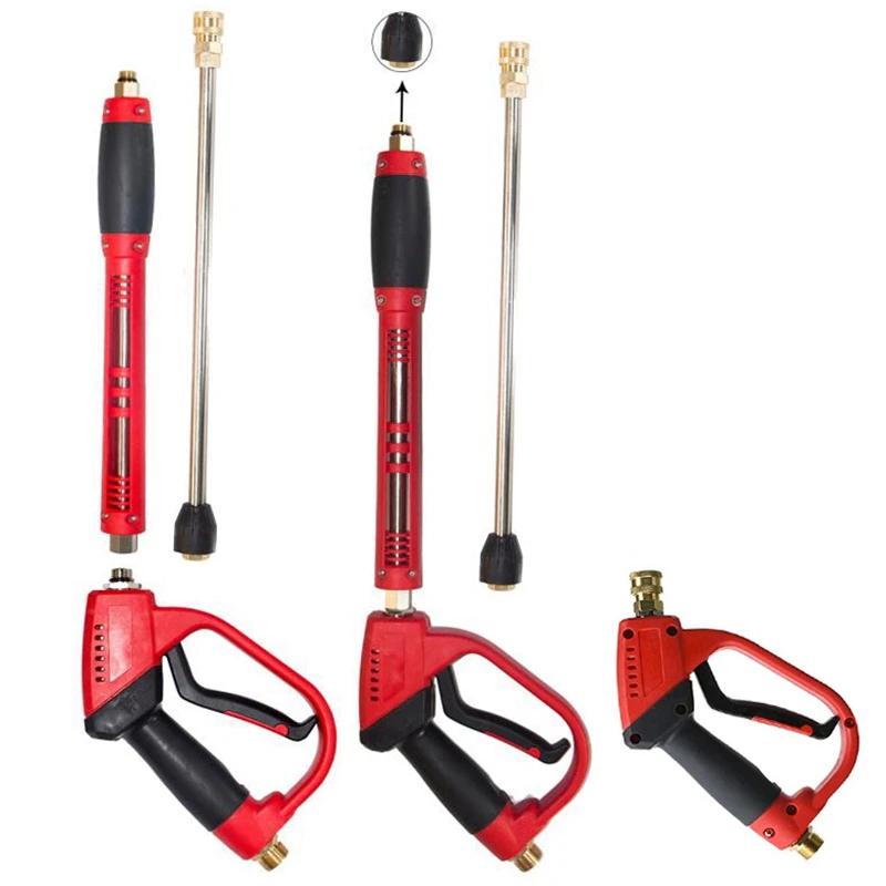 

High Pressure Washer Tool Set with Replacement Wand Extension 5 Nozzle Tips M22 Fitting 40 Inch 5000 PSI