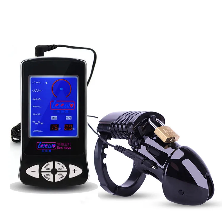Wireless Remote Control Electro Shock CB6000 Male Lock With Adjustable Ring Chastity Belt BDSM Device Cock Cage For Man | Красота и